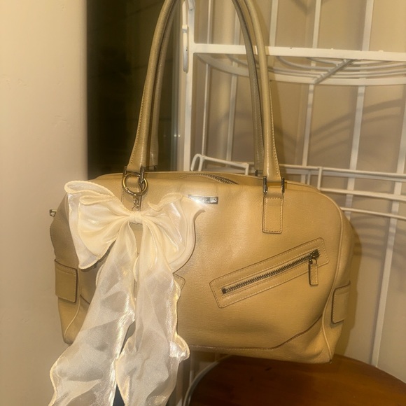 Gucci Jackie Beige Leather handbag Authentic leather - Picture 1 of 11